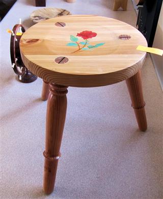 Three legged stool by Norman Smithers